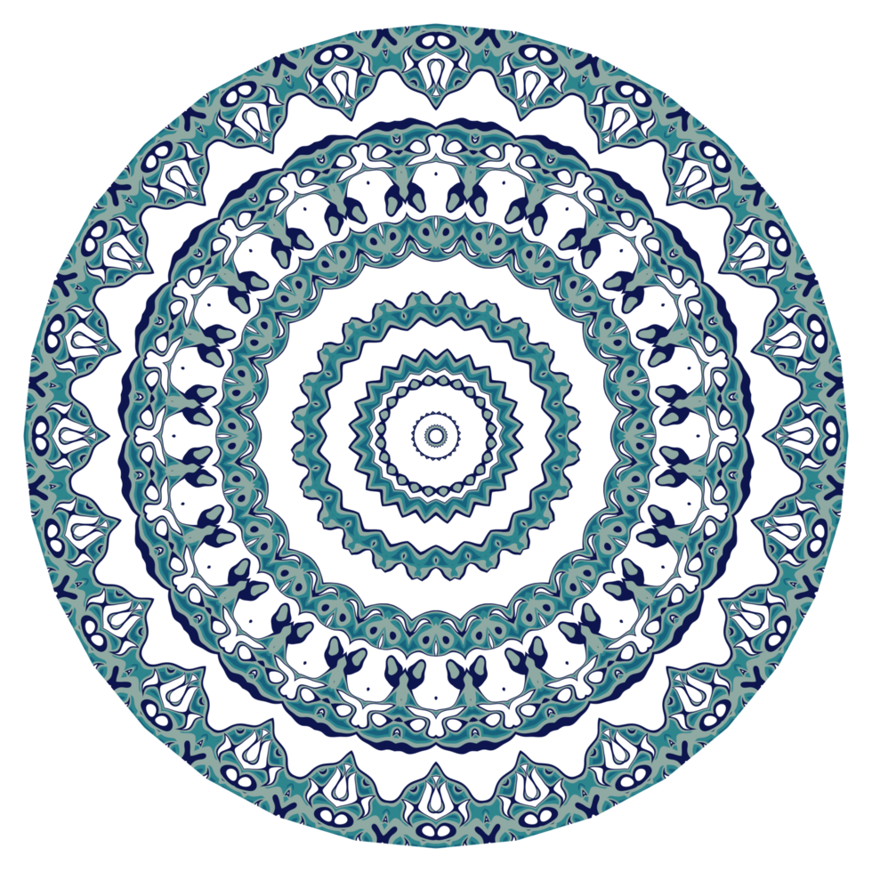 Abstract mandala pattern with circular shape png