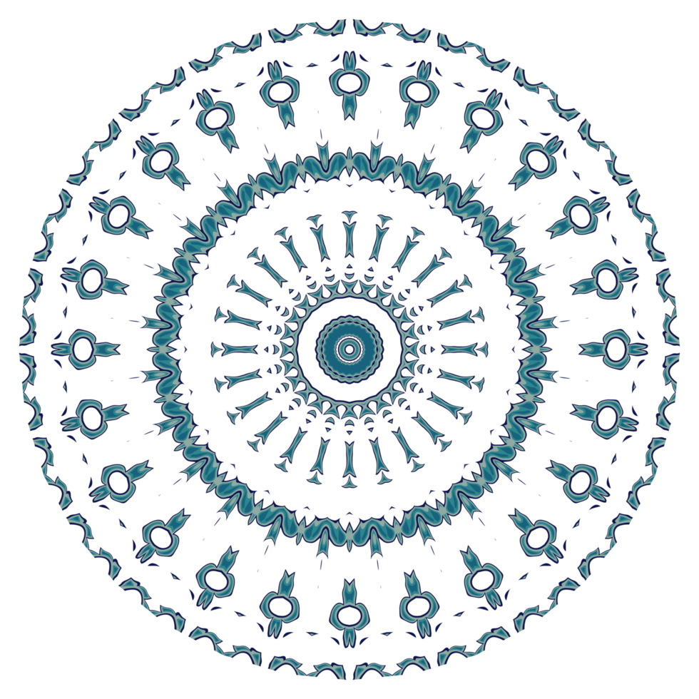 Abstract mandala pattern with circular shape png
