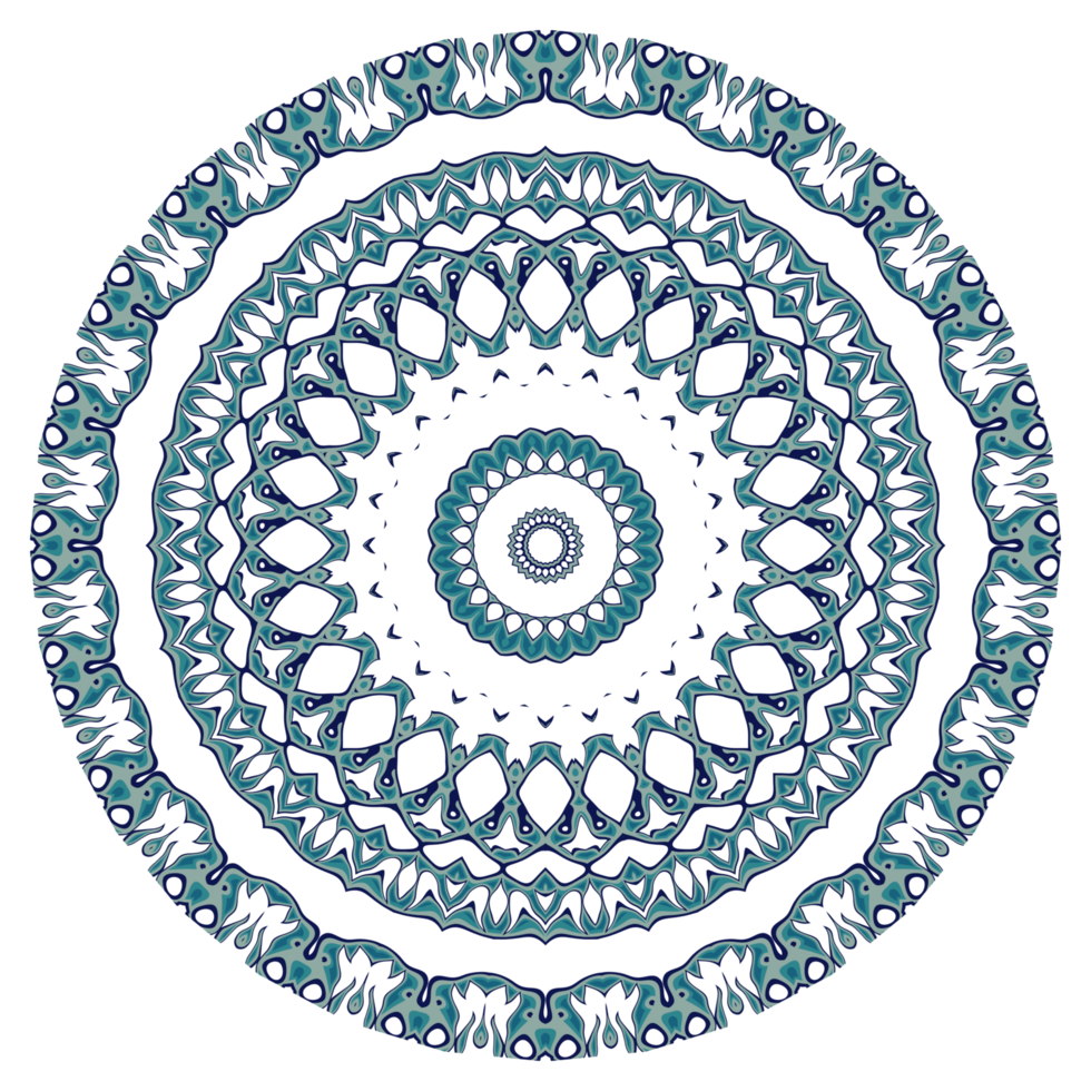 Abstract mandala pattern with circular shape png