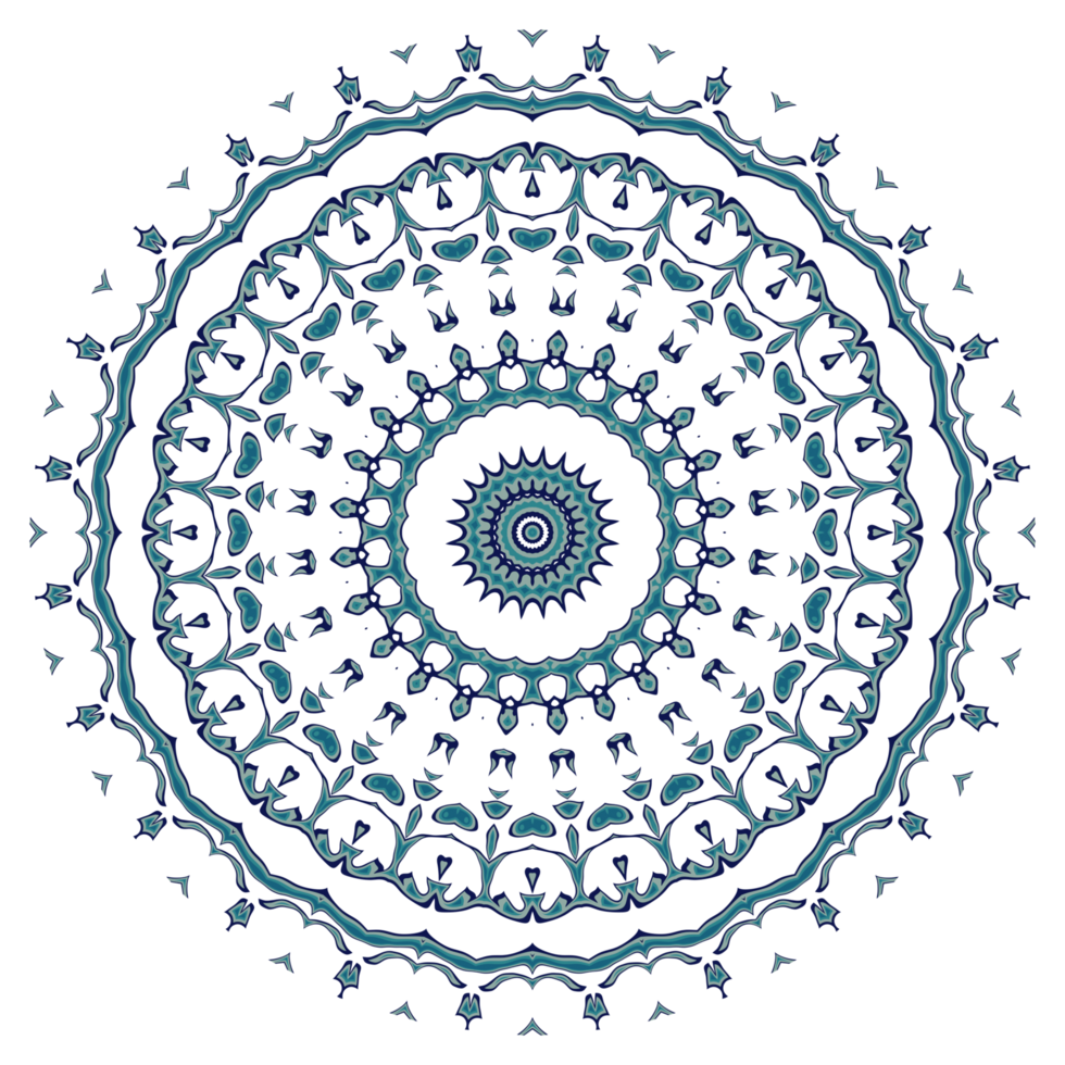 motif de mandala abstrait avec forme circulaire png