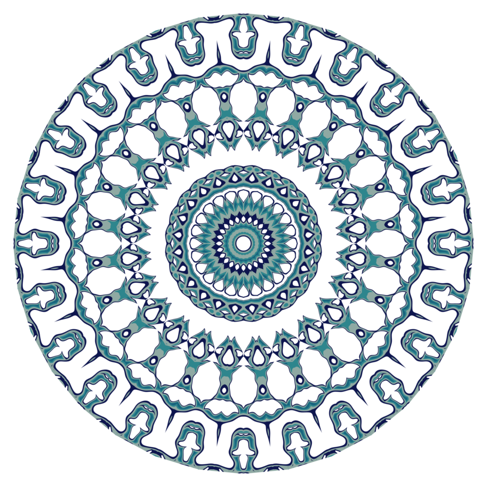 Abstract mandala pattern with circular shape png