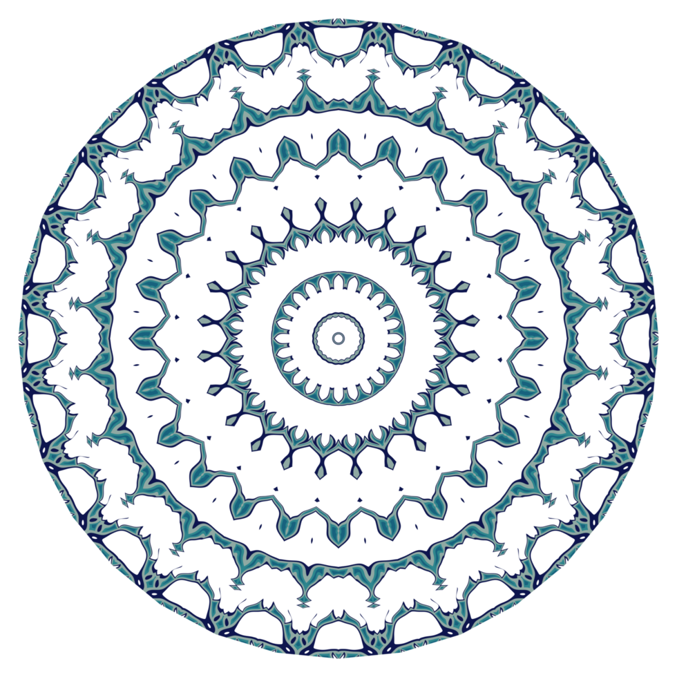 padrão de mandala abstrata com forma circular png