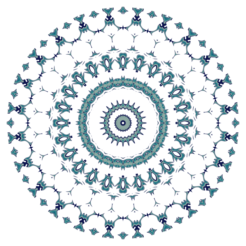 Abstract mandala pattern with circular shape png