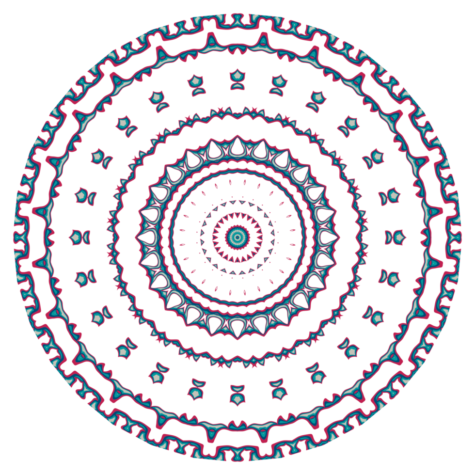 ornamento de mandala abstracto con forma de círculo png