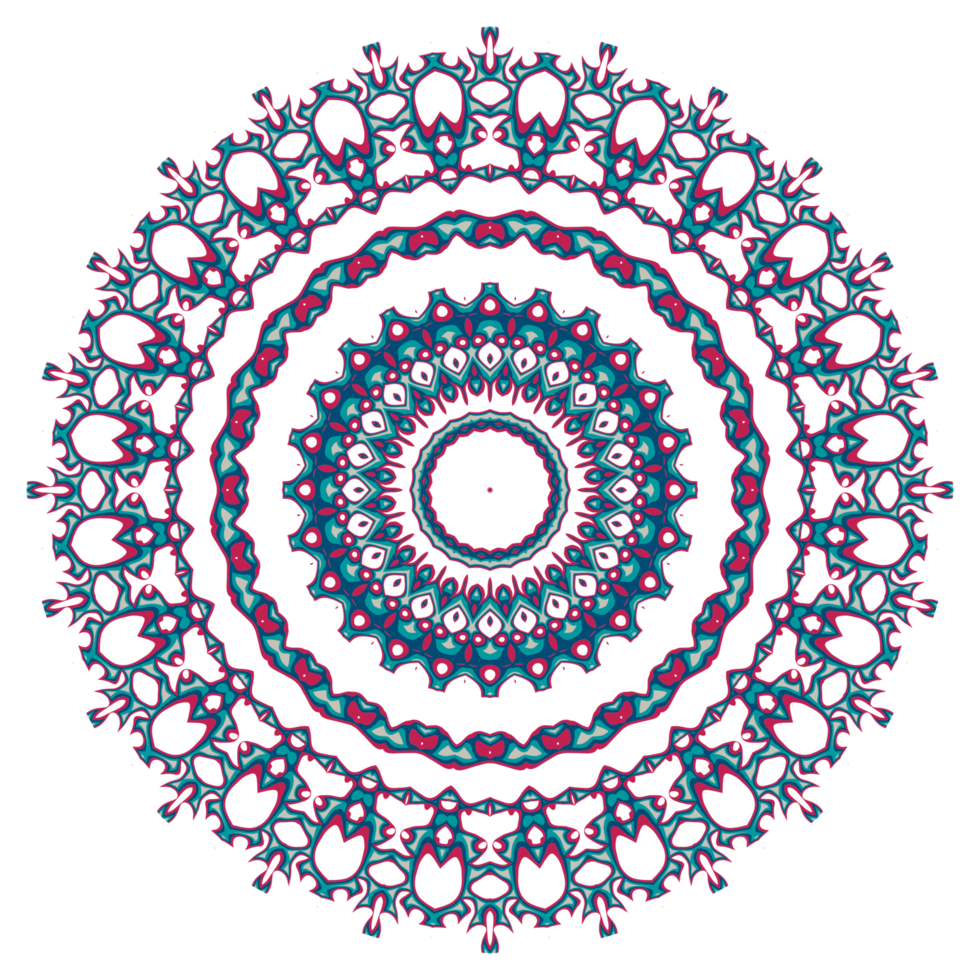 abstrakt mandala prydnad med cirkel form png