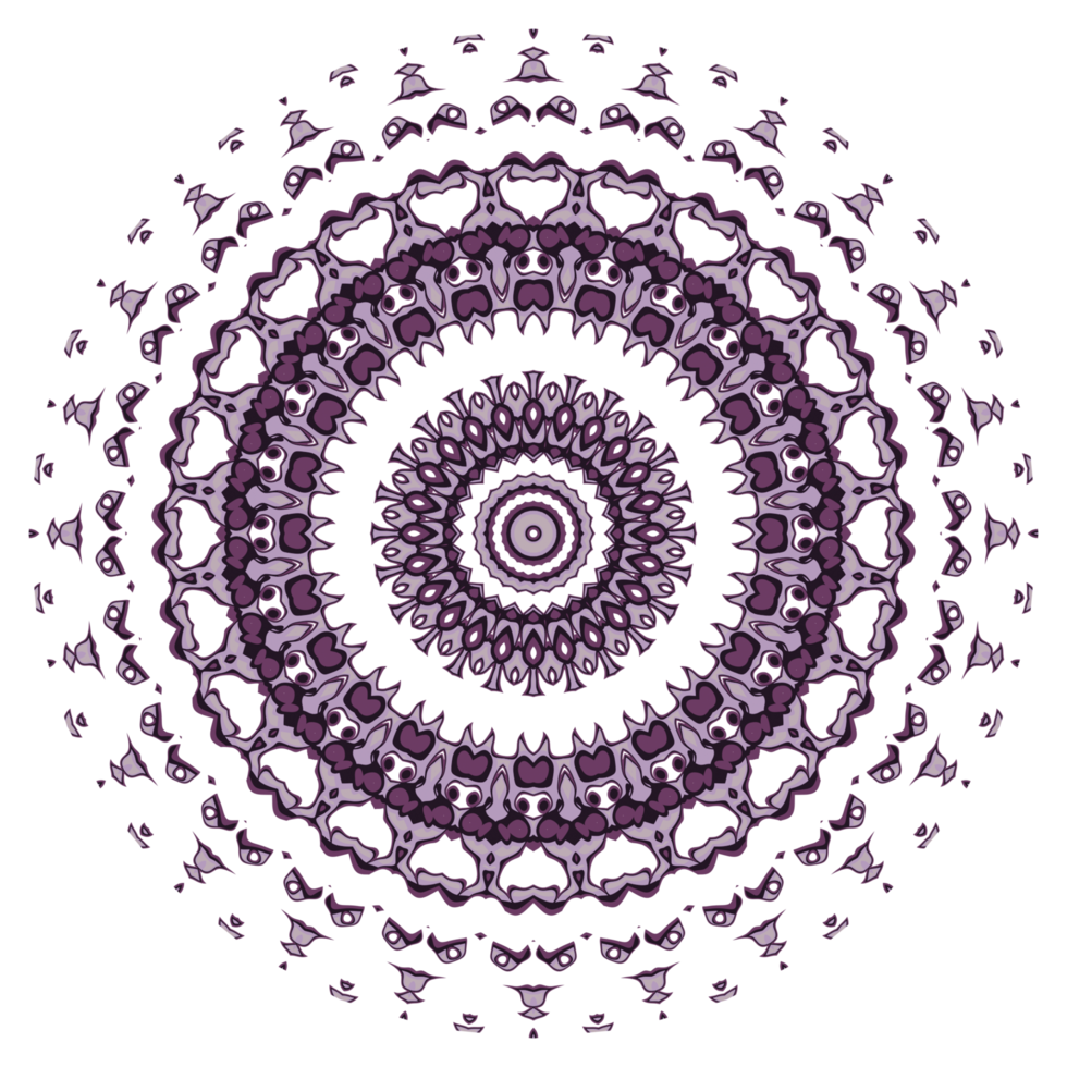 Mandala pattern ornament png