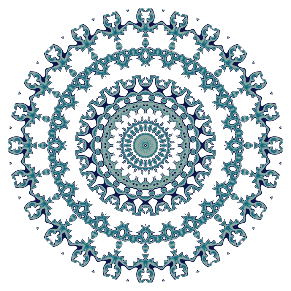 Abstract mandala pattern with circular shape png