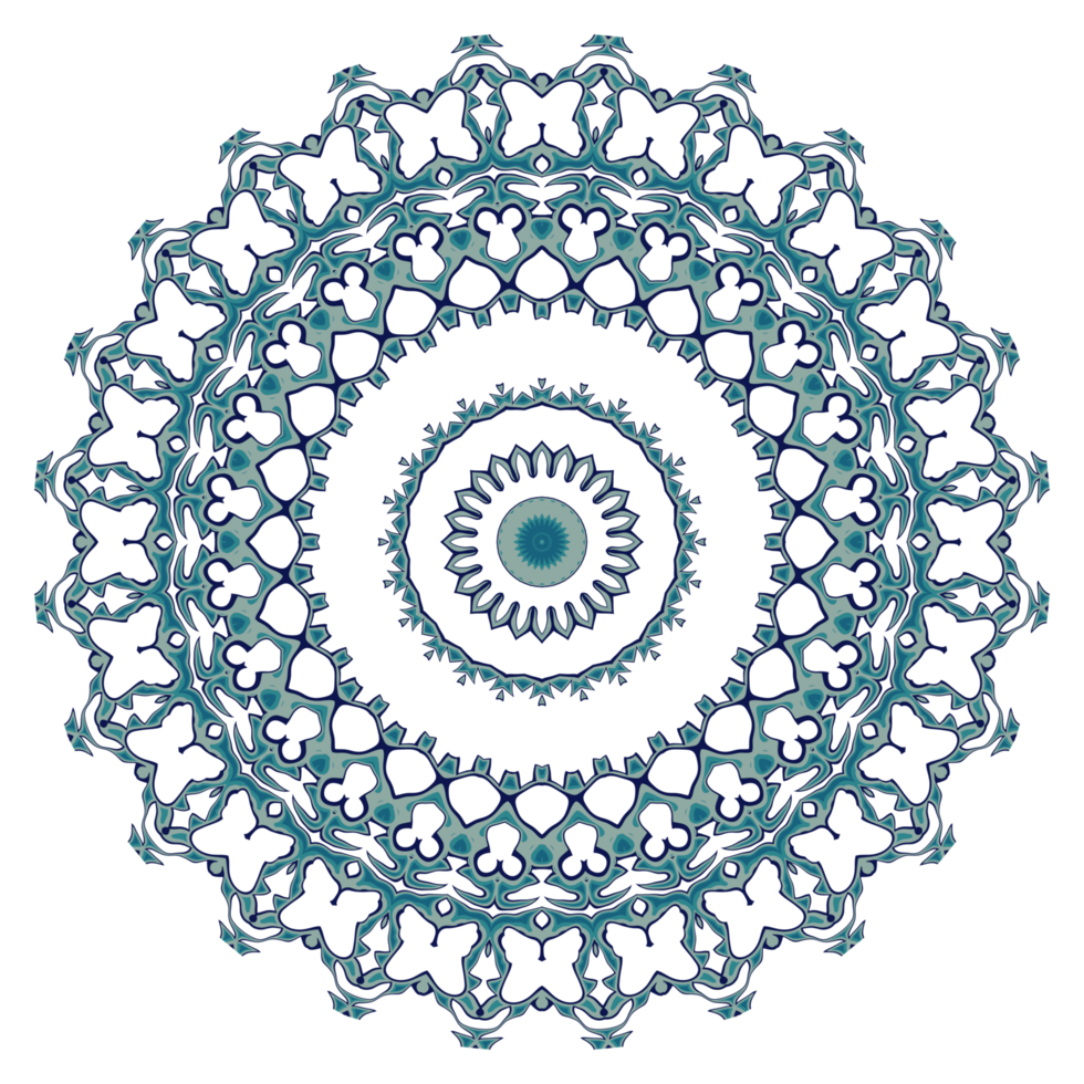 Abstract mandala pattern with circular shape png