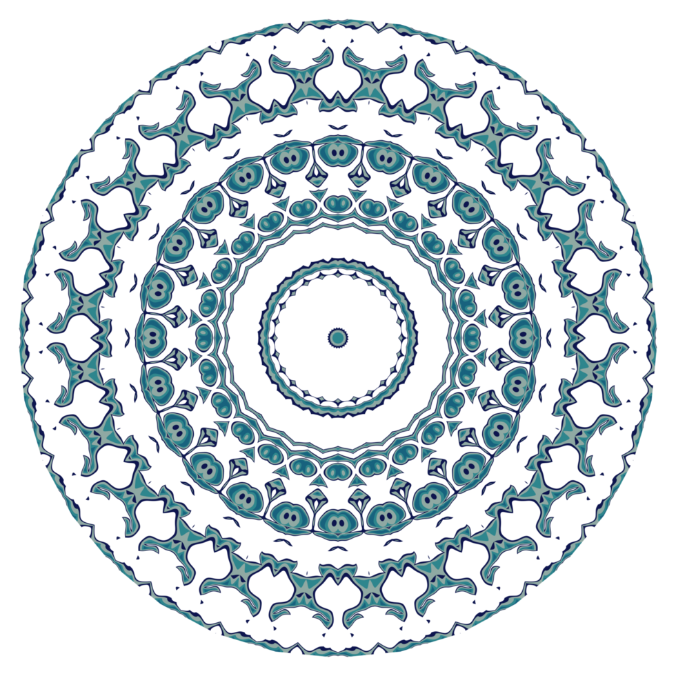 Abstract mandala pattern with circular shape png