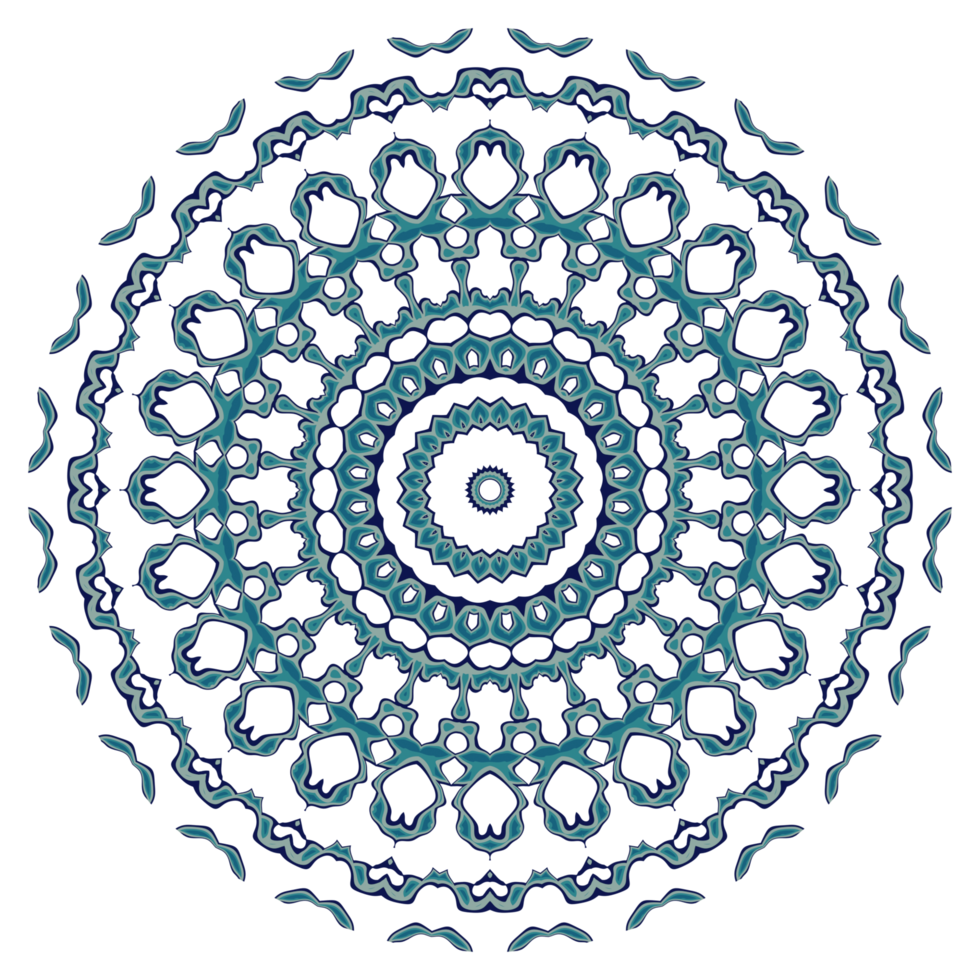 Abstract mandala pattern with circular shape png