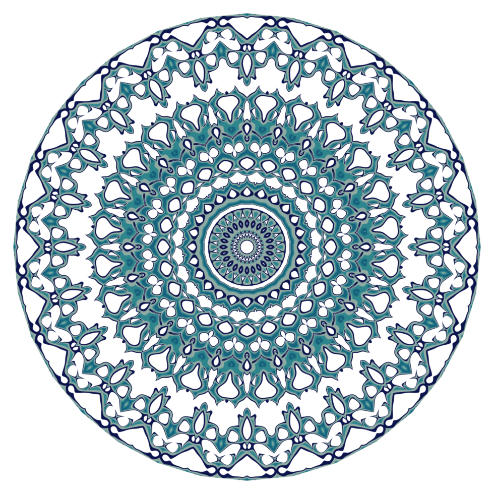 Abstract mandala pattern with circular shape png