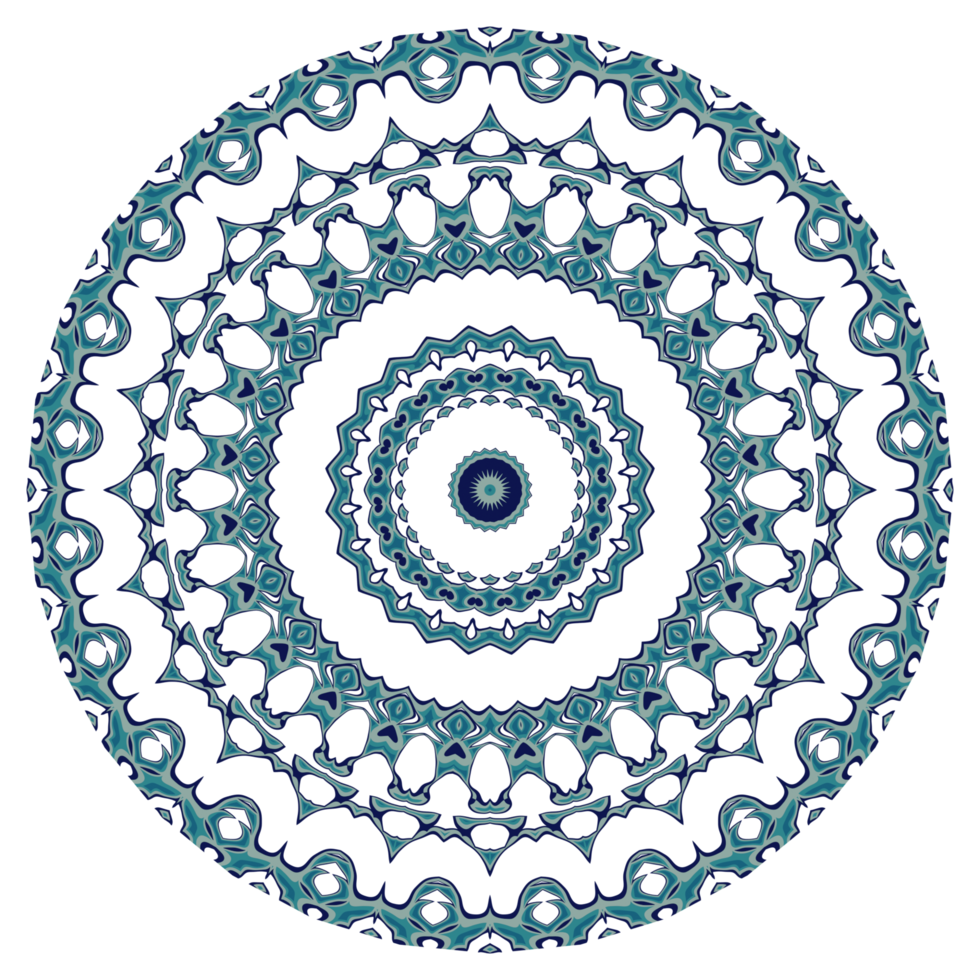 Abstract mandala pattern with circular shape png