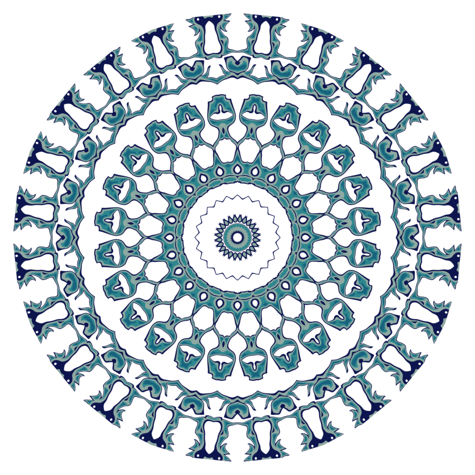 astratto mandala modello con circolare forma png