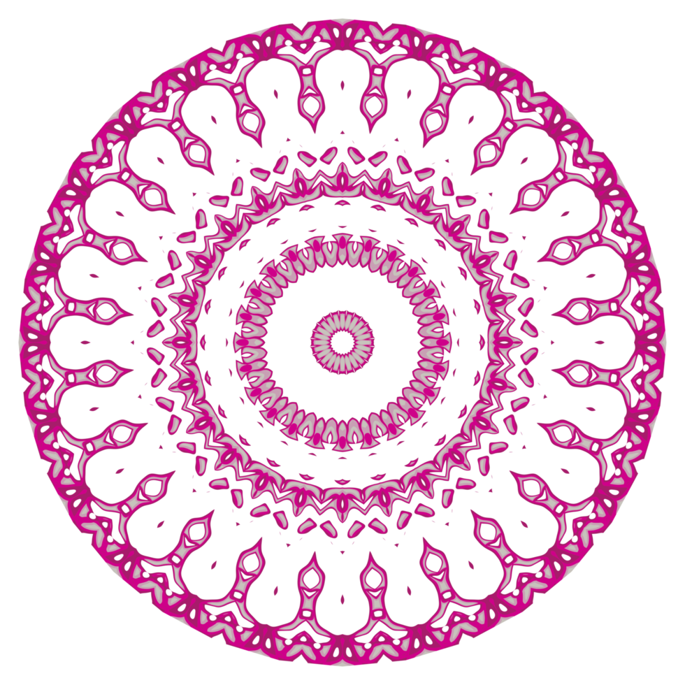 decoración de mandala abstracto con forma redonda png