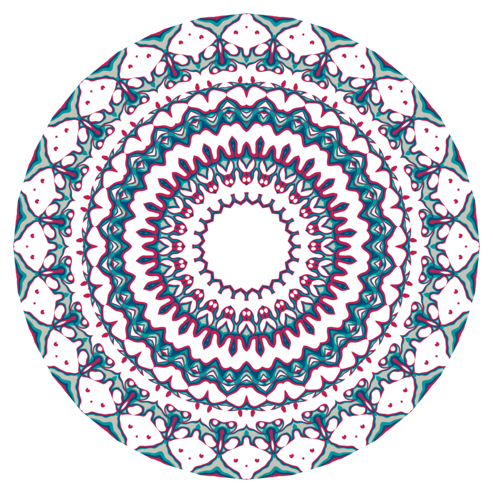 astratto mandala ornamento con cerchio forma png