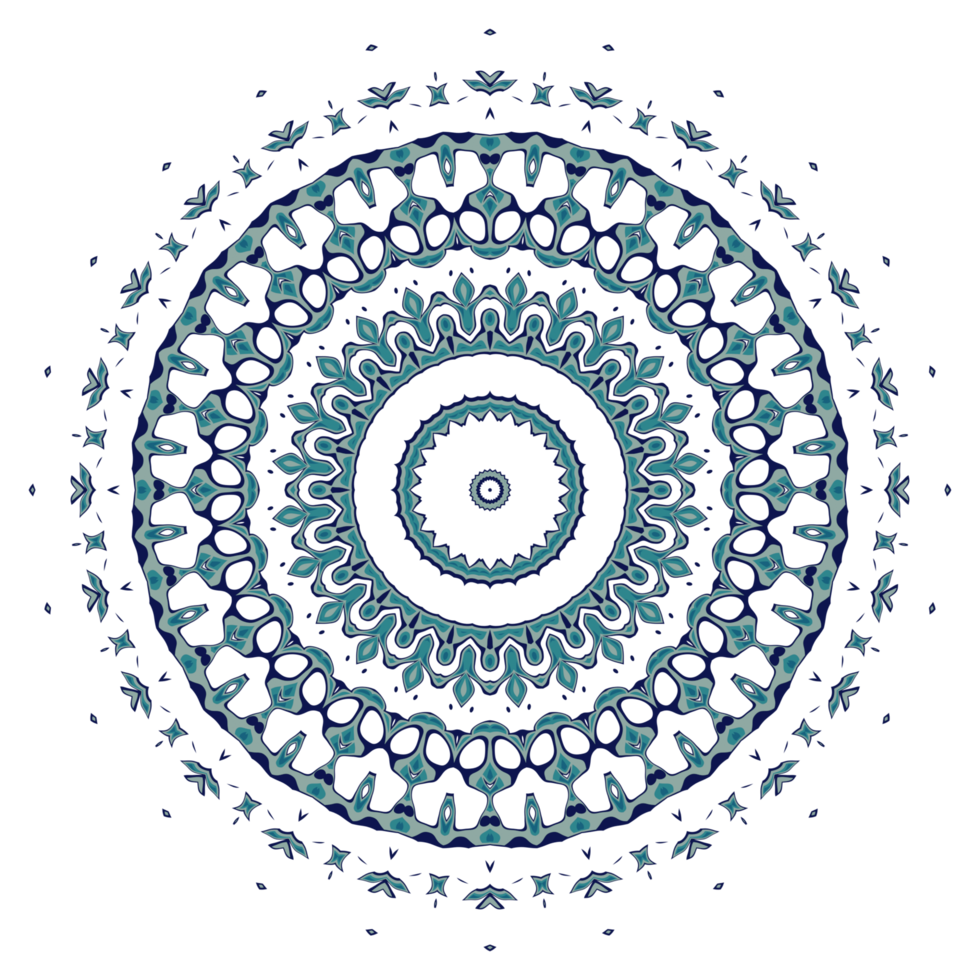 Abstract mandala pattern with circular shape png