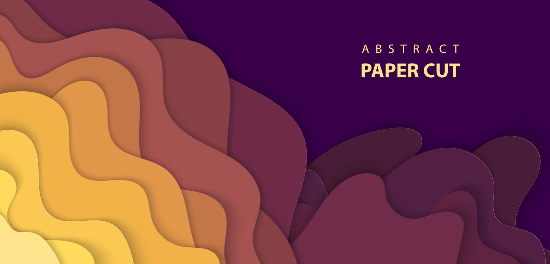 fondo vectorial con formas de corte de papel multicolor. Estilo de arte de papel abstracto 3d, diseño de diseño para presentaciones de negocios, volantes, carteles, impresiones, decoración, tarjetas, portada de folleto. vector