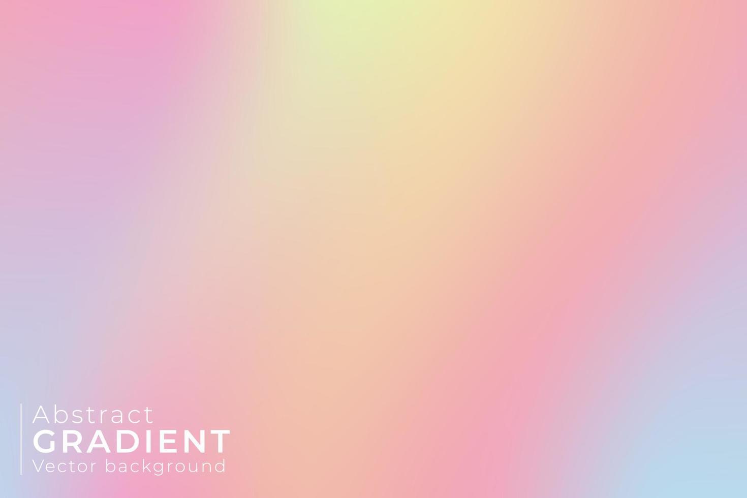 Modern gradient background with pastel colors vector