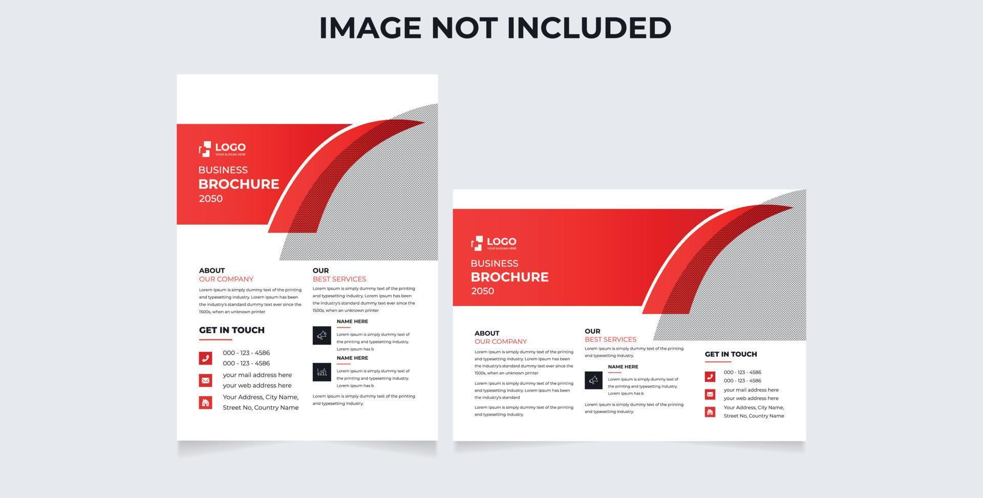 business brochure flyer design layout template A4, blur background, Template vector design for Magazine, Poster, Corporate Presentation