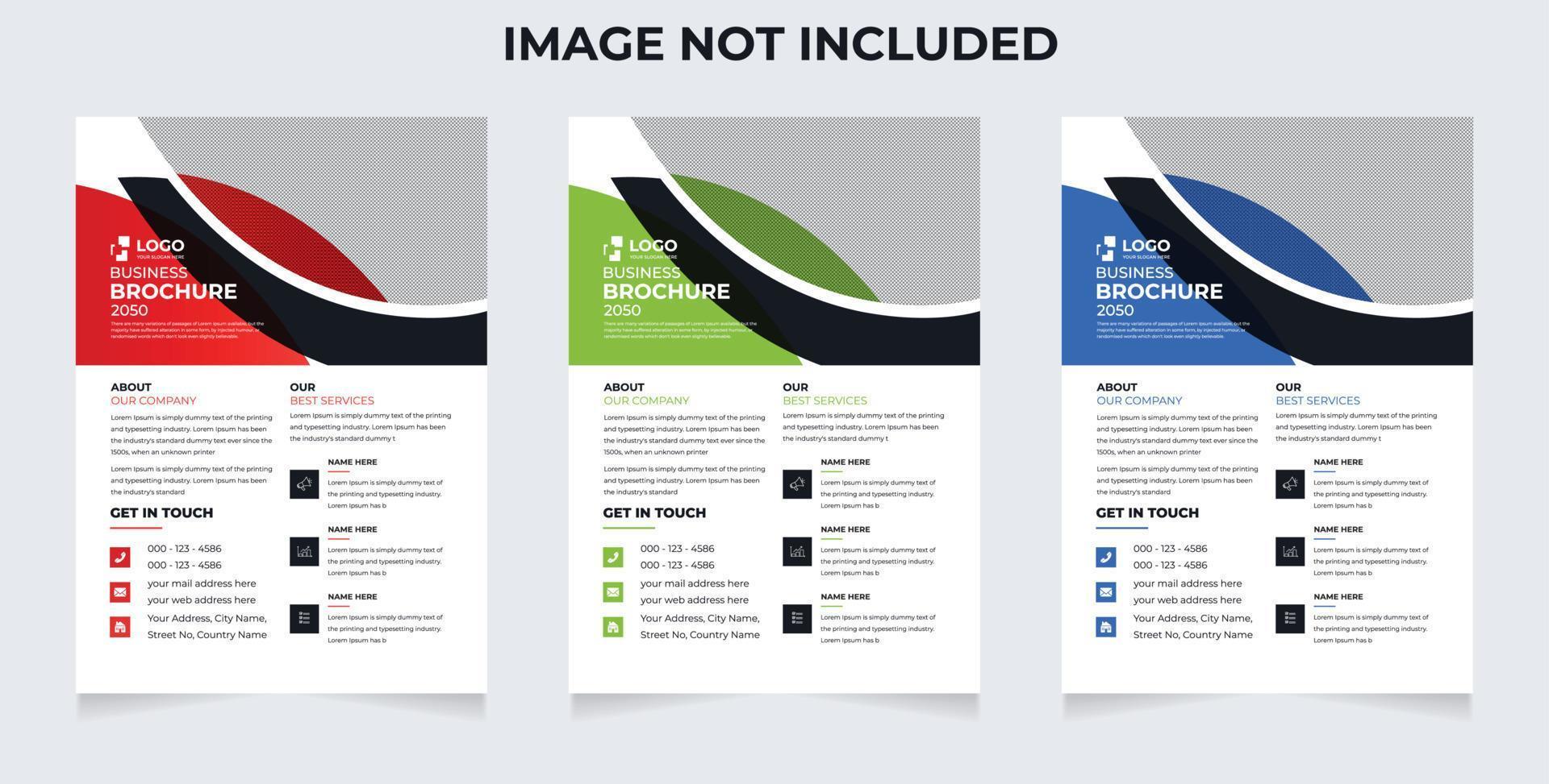 business brochure flyer design layout template A4, blur background, Template vector design for Magazine, Poster, Corporate Presentation