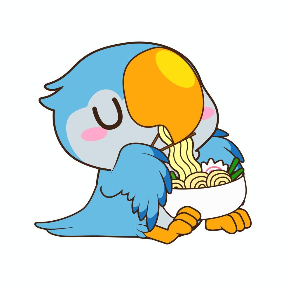 cute little parakeets vector illustration