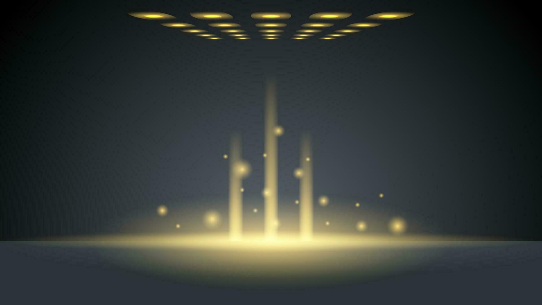 abstract golden light background with lamp. vector illustration