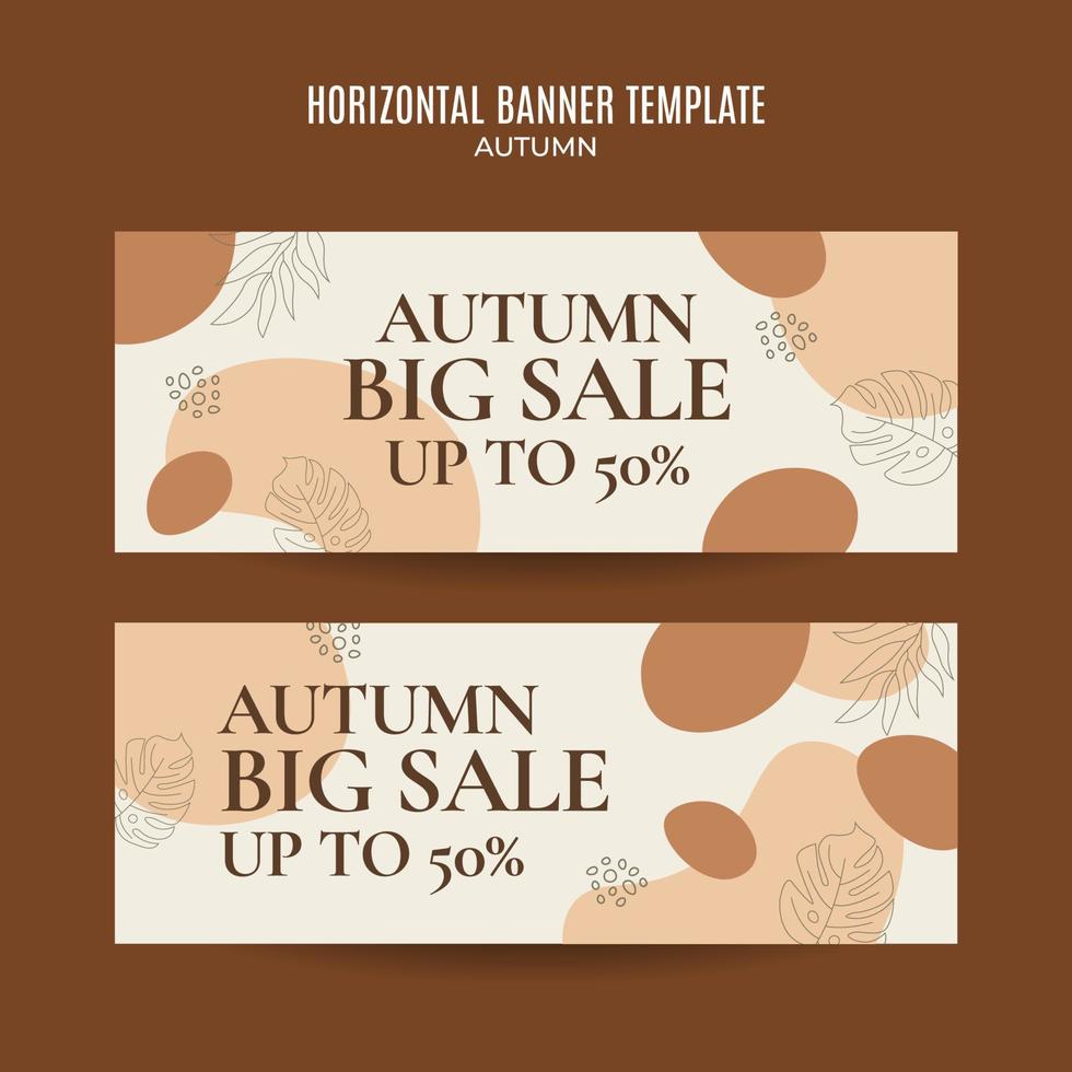 Set of abstract autumn backgrounds for social media stories or web banner. Use for event invitation, discount voucher, advertising. vector