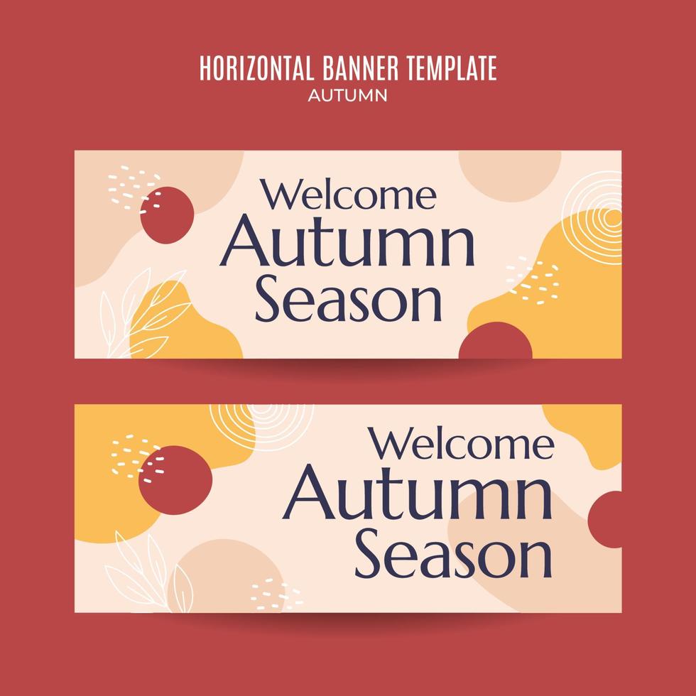 Set of abstract autumn backgrounds for social media stories or web banner. Use for event invitation, discount voucher, advertising. vector