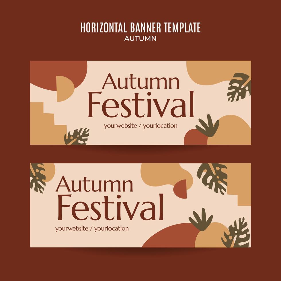 Set of abstract autumn backgrounds for social media stories or web banner. Use for event invitation, discount voucher, advertising. vector