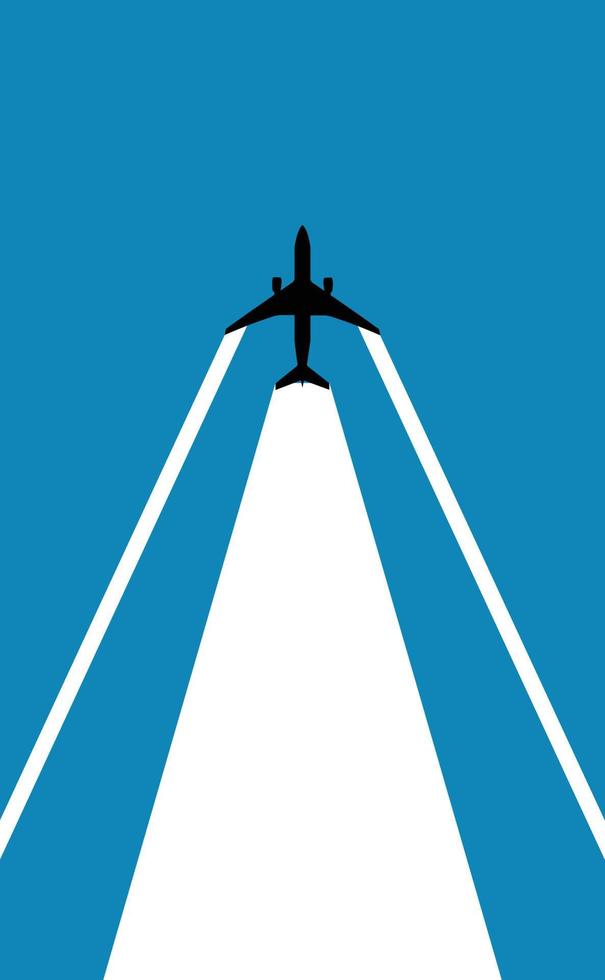 Cross Line in The Sky vector