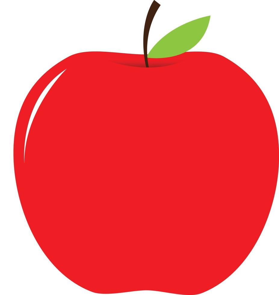 Illustration of a fresh apple vector