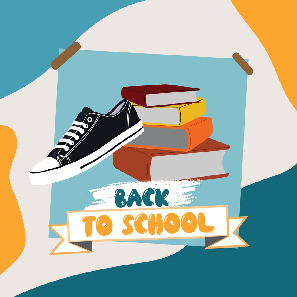 back to school poster vector