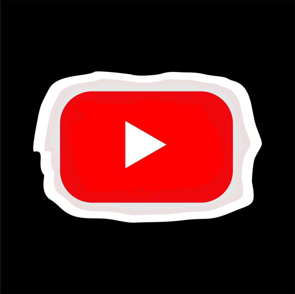 youtube logo vector, can be used for social media posts vector