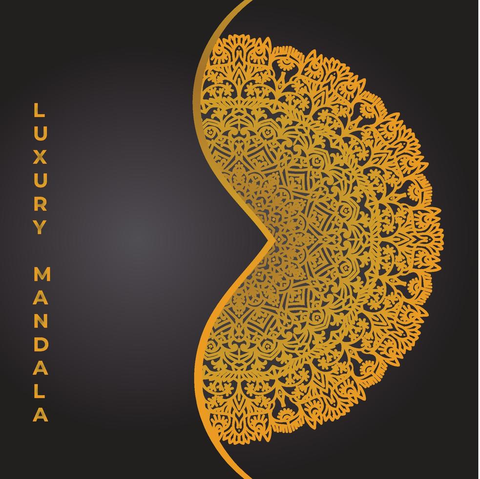 Luxury Mandala background design vector