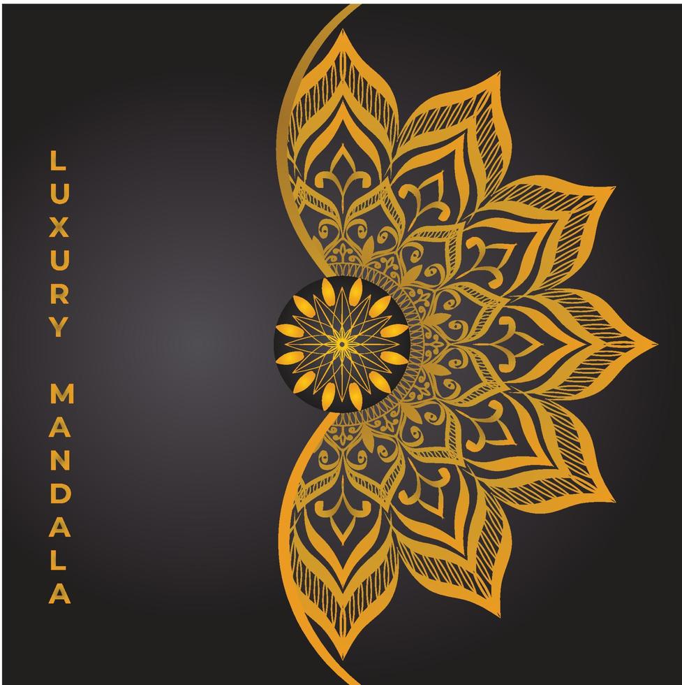 Luxury Mandala background design vector