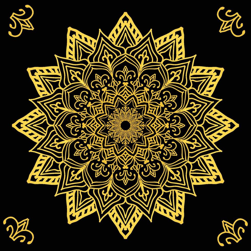 diseño de fondo de mandala de lujo vector