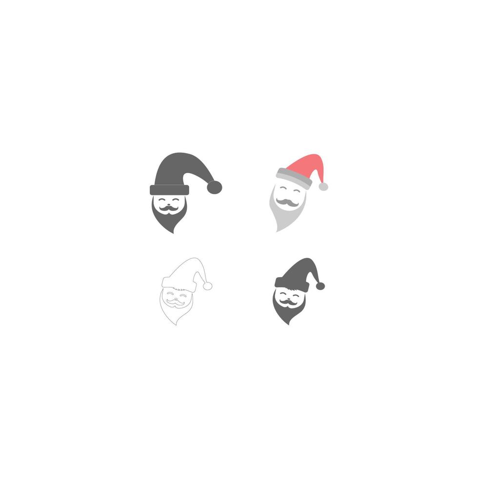 Santa Claus vector icon illustration