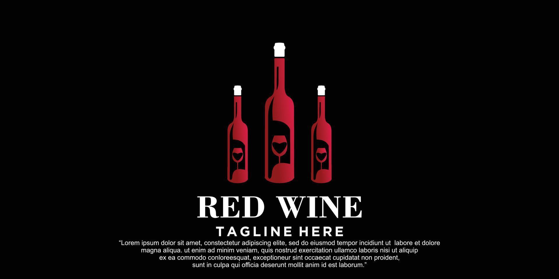 Wine logo icon design template vector illustration Premium Vector