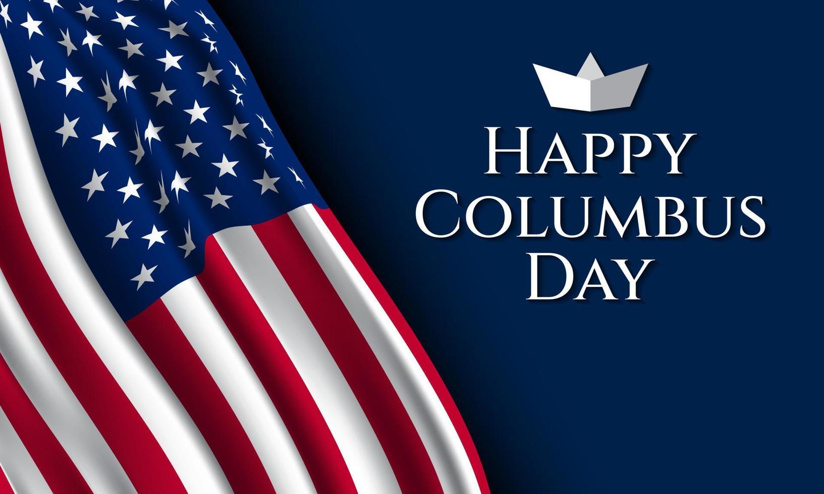 Columbus Day Background Design. vector