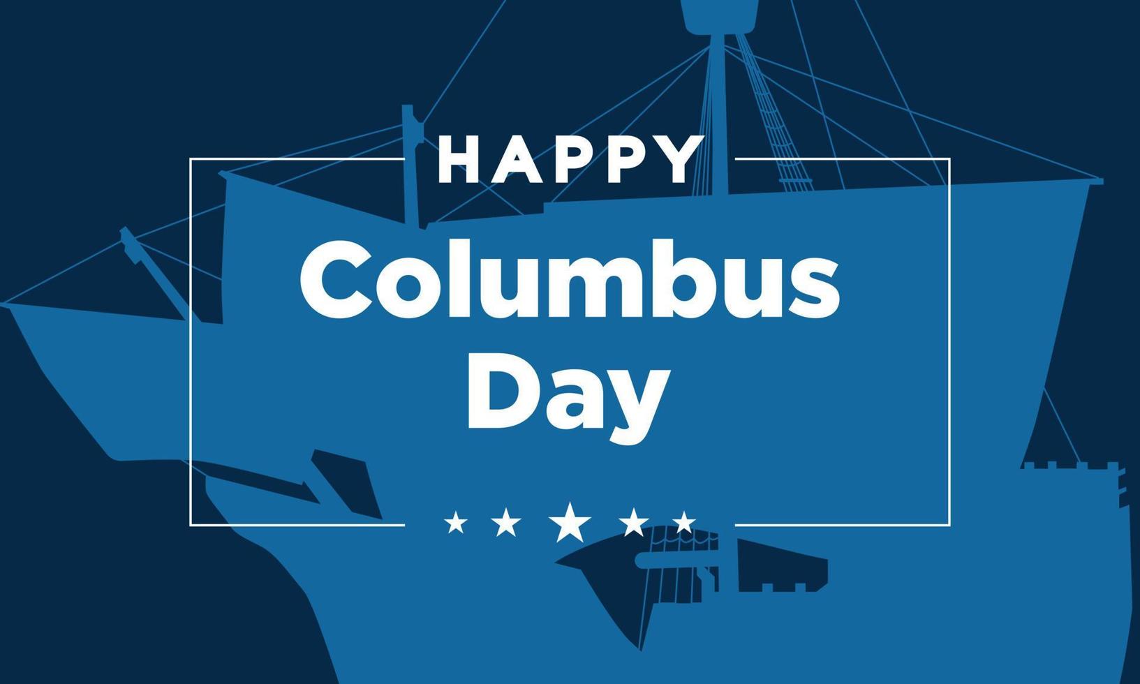 Columbus Day Background Design. Vector Illustration.