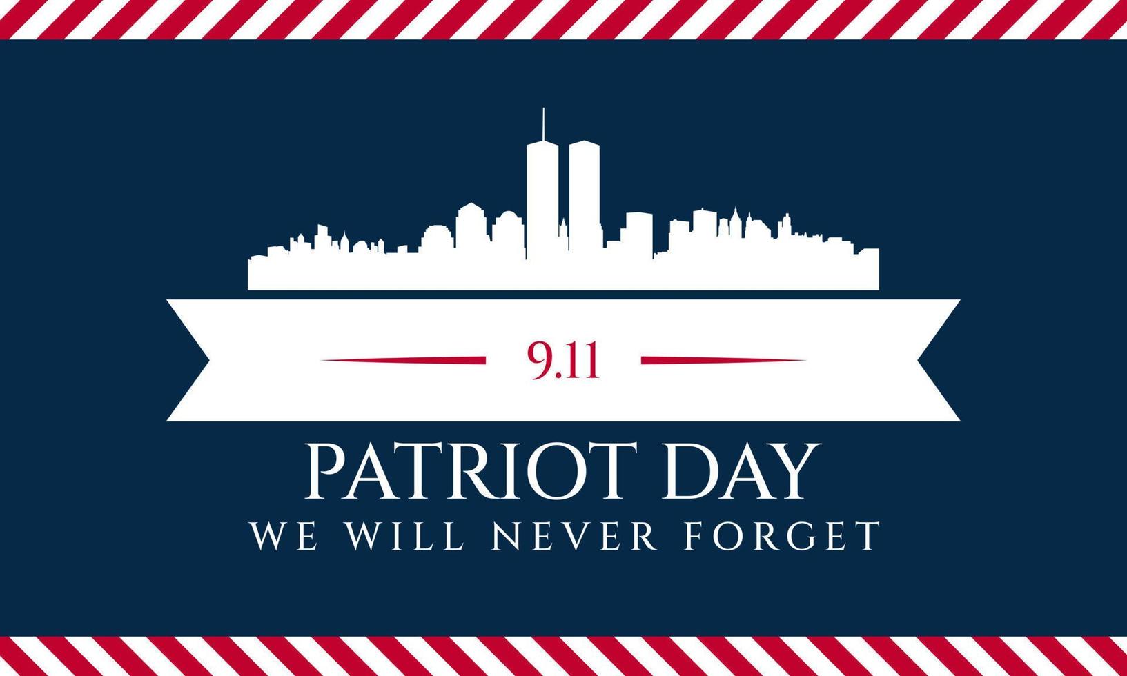 Patriot Day Background Design. vector