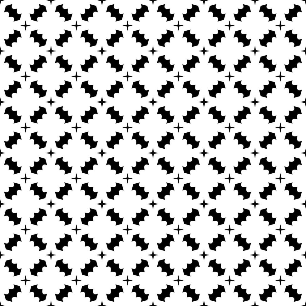 Black and white seamless pattern texture. Greyscale ornamental graphic design. vector