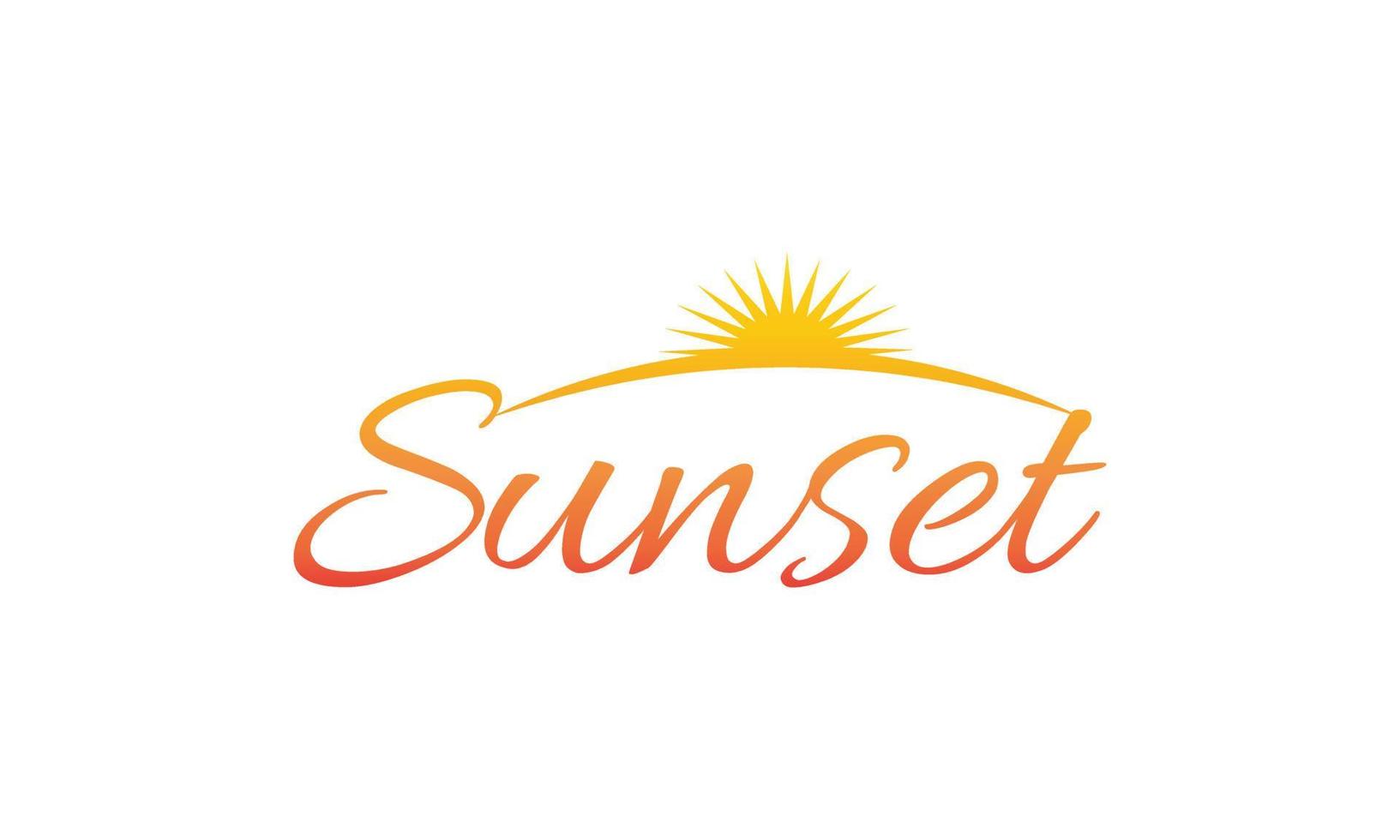 Sunset logo design, Sunrise logo design, sun logo, simple logo 11425765 ...