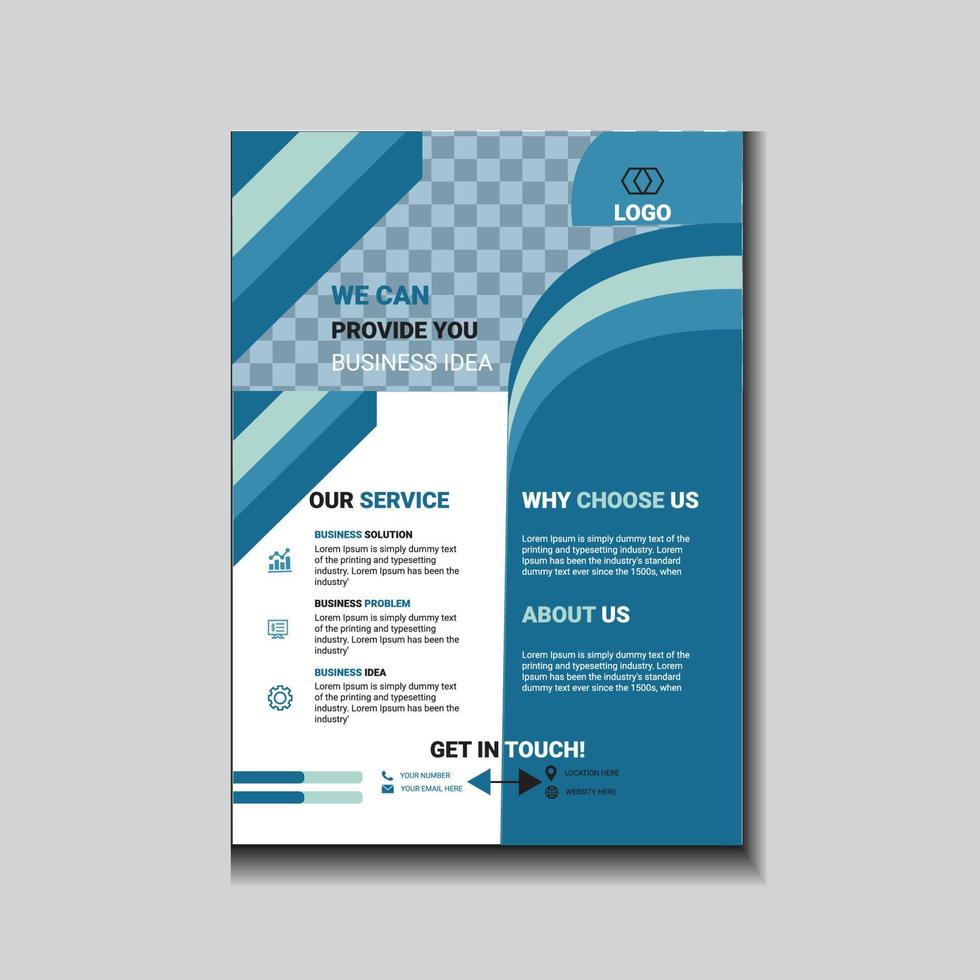 Creative flyer template corporate design vector