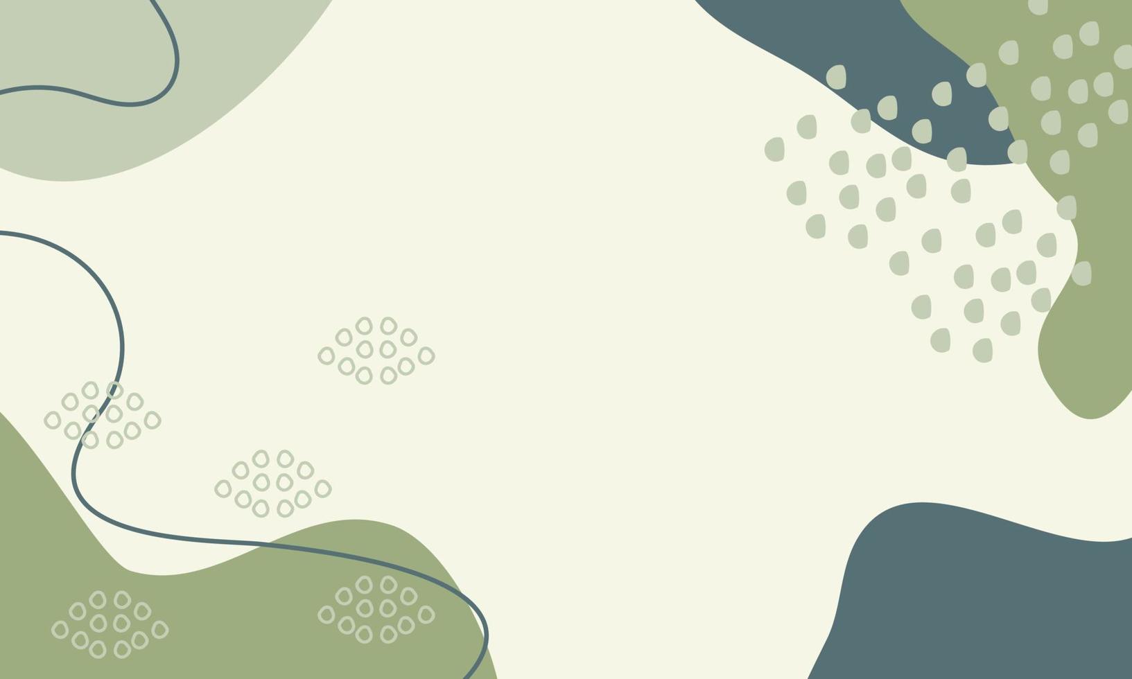 Aesthetic white and green background with space for text. Modern background design with liquid shape. White background with green liquid shapes. vector