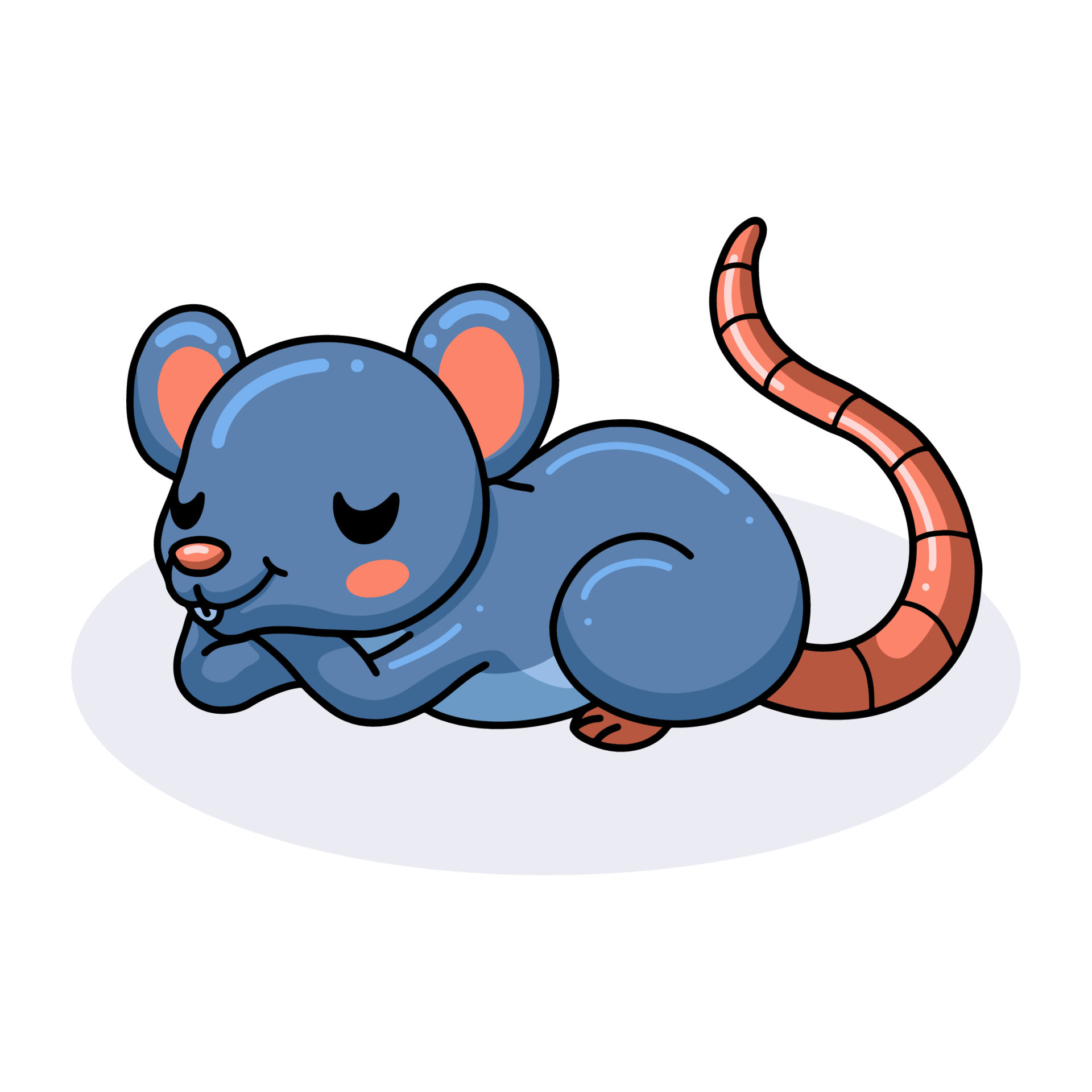 Cute little mouse cartoon sleeping 11426141 Vector Art at Vecteezy