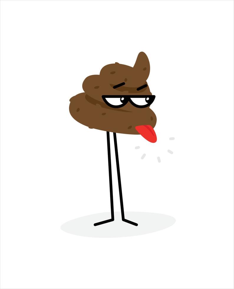 Illustration of a piece of poo. vector