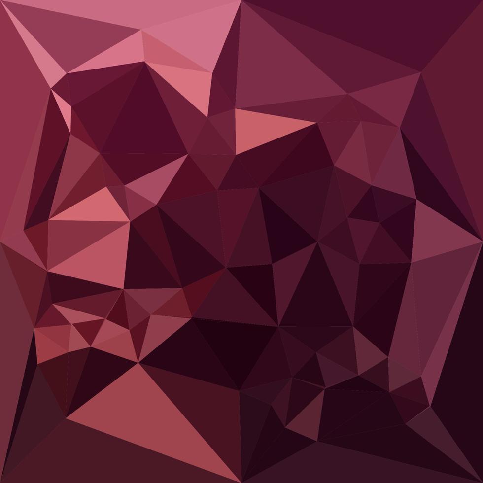 Dark Raspberry Red Abstract Low Polygon Background vector