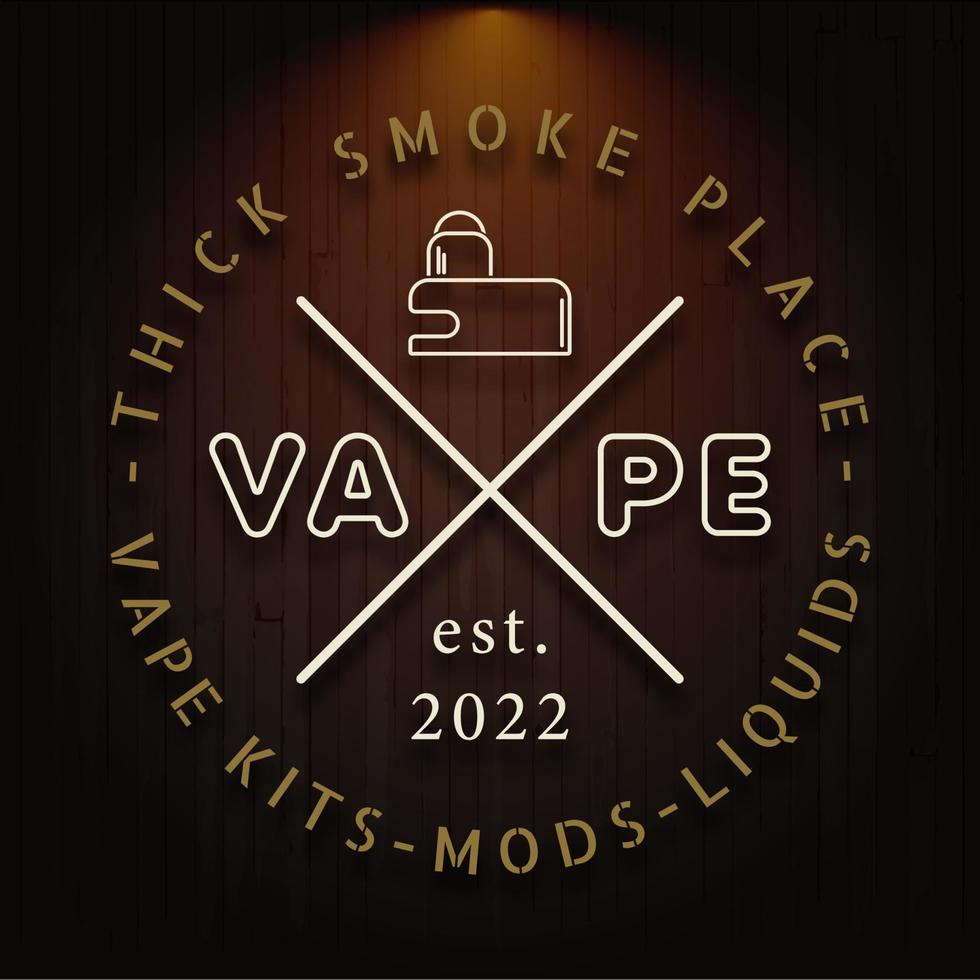 VAPE LOGO VINTAGE vector