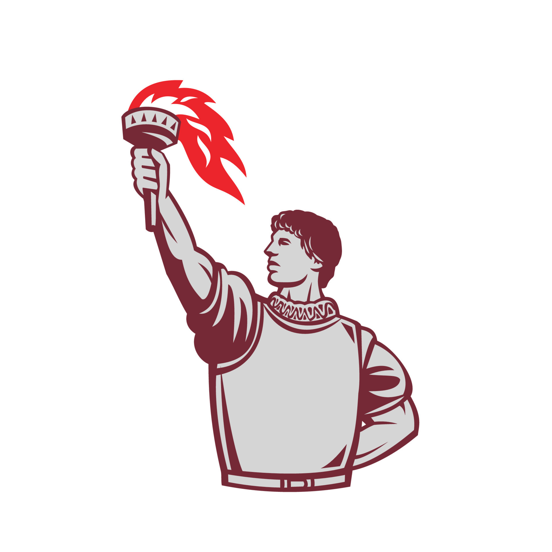 Spanish Conquistador Raising Up Torch Retro 11426593 Vector Art at Vecteezy